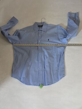 Polo by Ralph Lauren Classic Blue Stripe Men's Button-Down Shirt